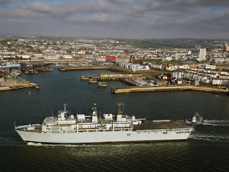 A source said: 'The Navy is furious about it'. Pictured HMS Bulwark