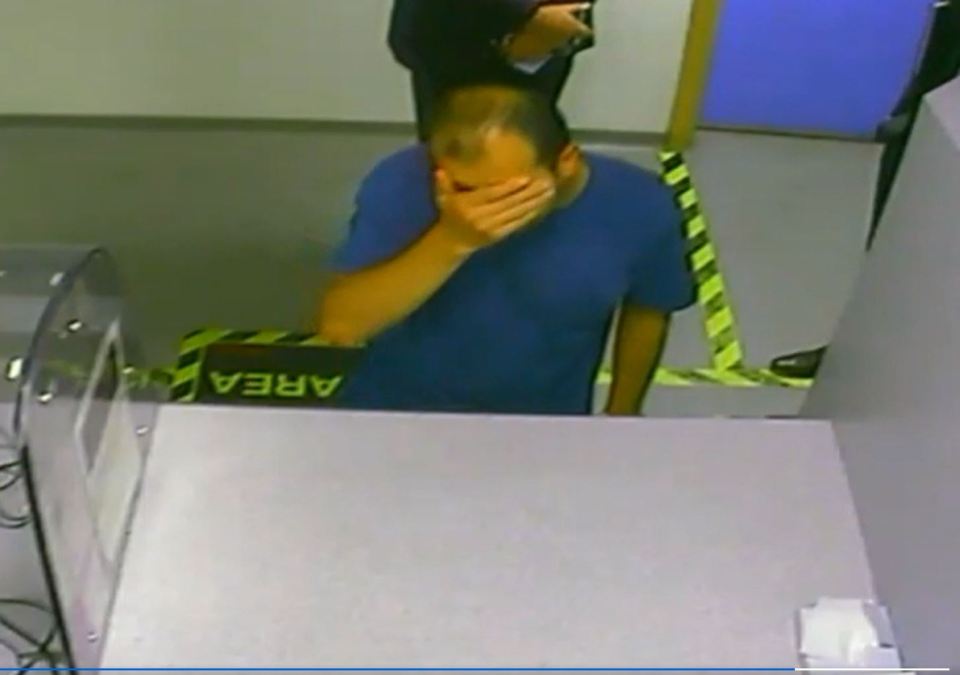 Koci Selamaj put his head in his hands as he was charged with the teachers murder