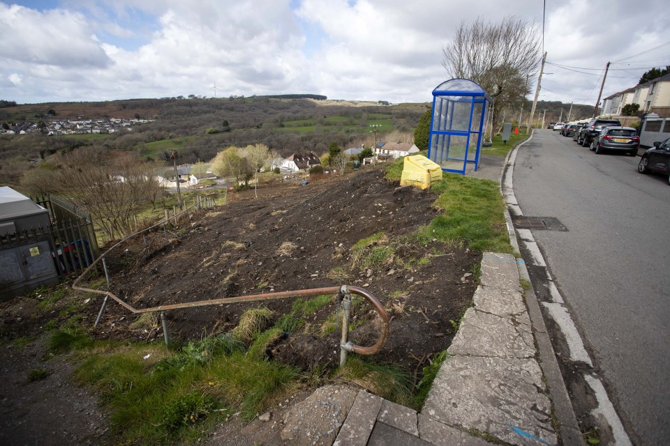 The footpath buried by landowner Christopher Rees after arguing with local residents