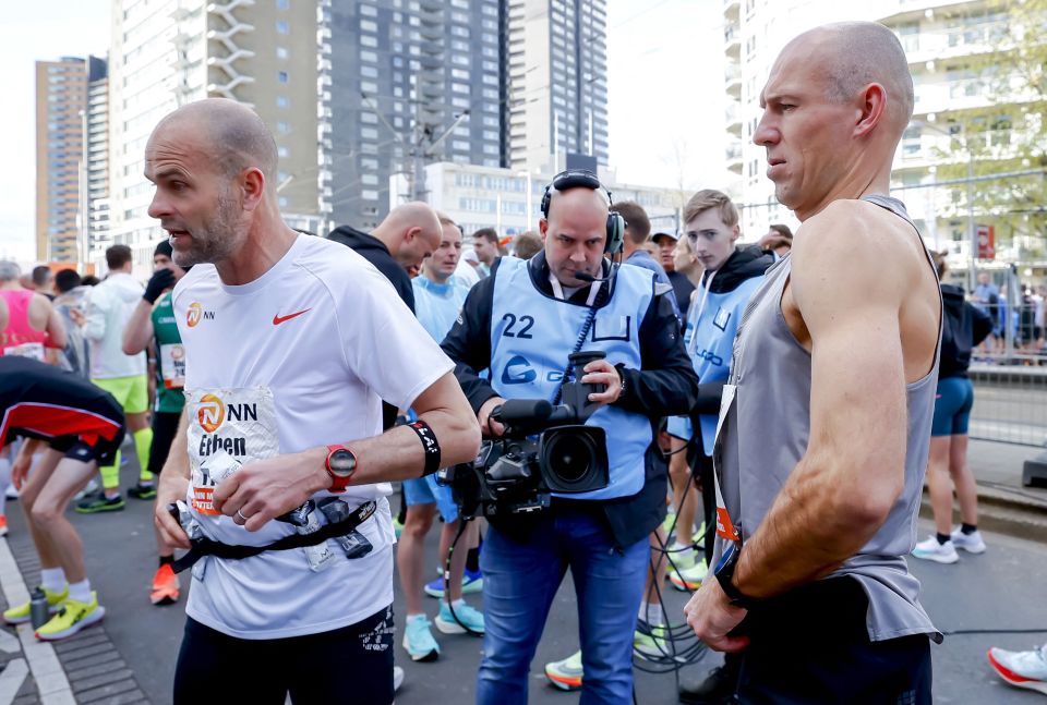 Arjen Robben completed his first marathon in Rotterdam - but admitted it was no easy feat