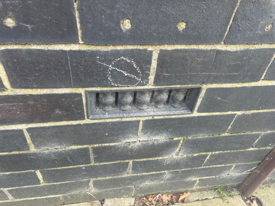 The mysterious symbols were left on homes in Stoke-on-Trent