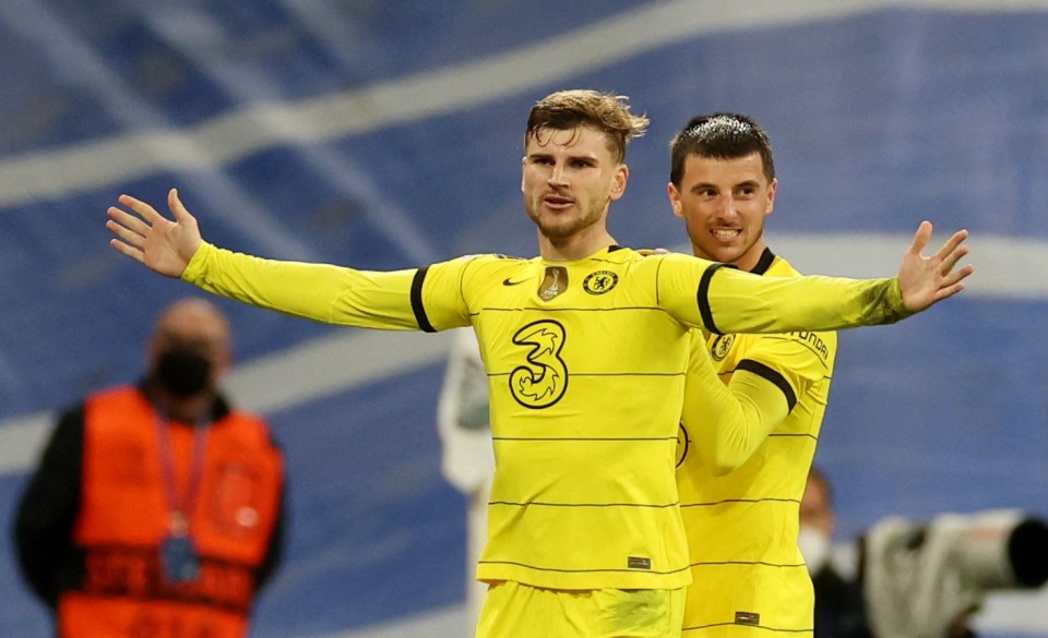 Timo Werner thought he had scored Chelsea's winner before Real Madrid equalised on aggregate