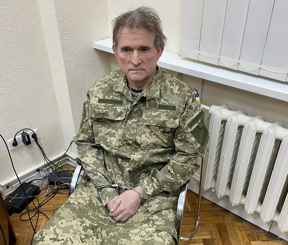 Medvedchuk was found donning Ukrainian military fatigues