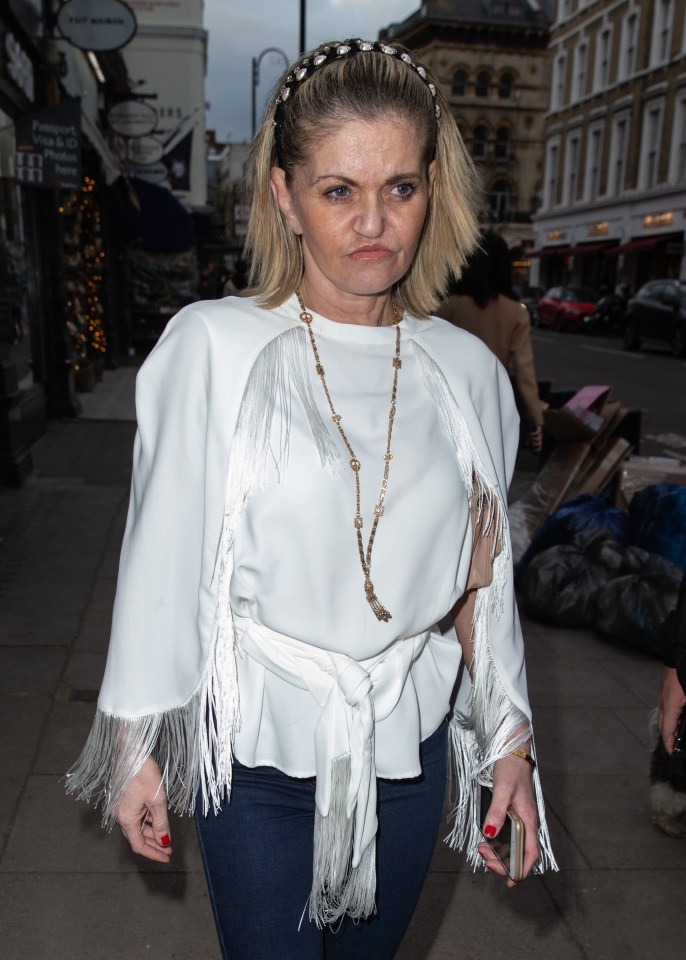 Danniella Westbrook turned heads as she stepped out in London this evening