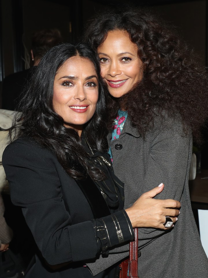 Thandiwe was replaced in the unspecified role by 55-year-old Salma Hayek