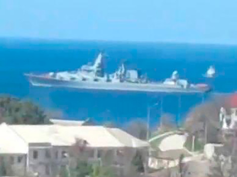 The ship later sunk as it was being towed to naval port Sevastopol in Crimea