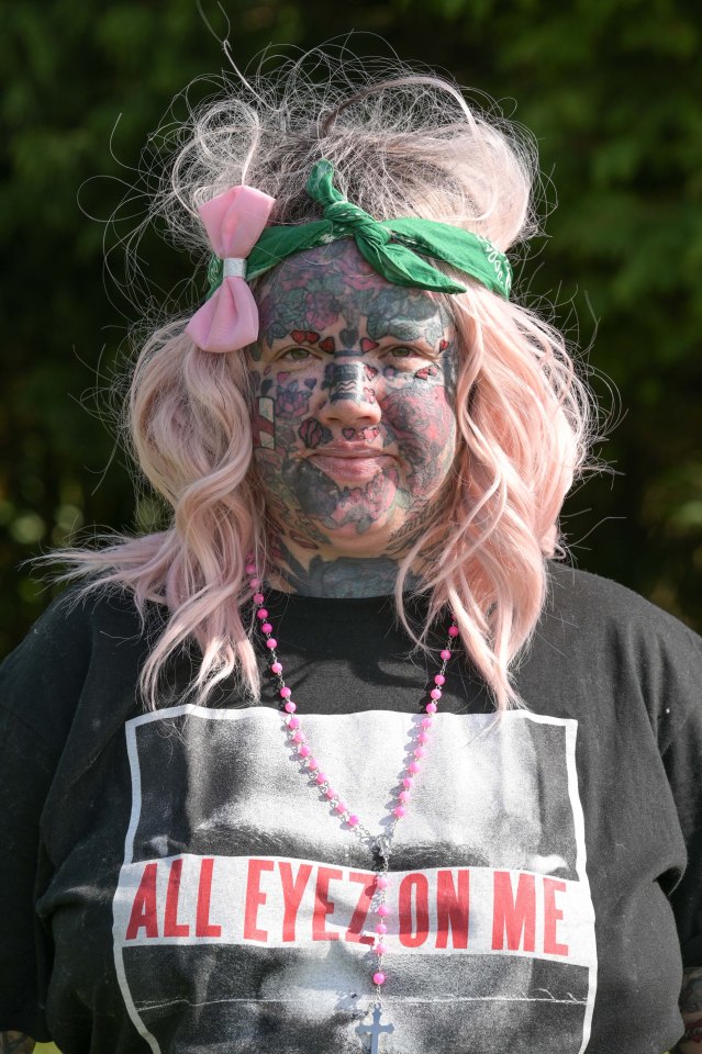 Melissa Sloan from Knighton, on the Powys-Shropshire border says people stop and stare at her constantly and tell her she looks like "something out of another universe"