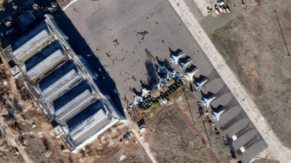 The Lipetsk Air Base – visible on Google Maps