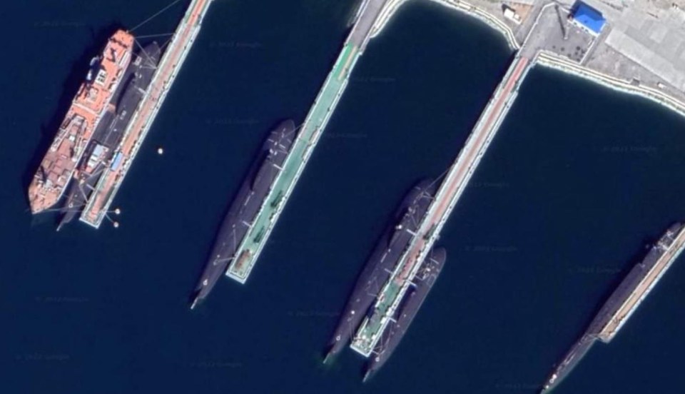 Ukraine claims the images were newly uncensored by Google, purporting to show Russia’s nuclear sub fleet in Kamchatka