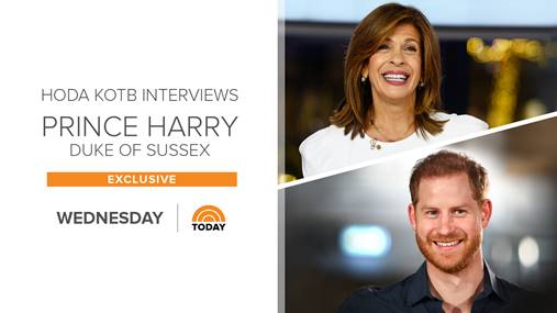 The Duke of Sussex will sit down with US news anchor Hoda Kotb