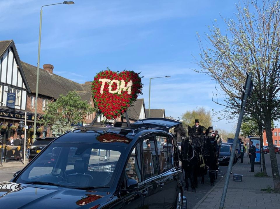 The singer is being laid to rest today in Orpington