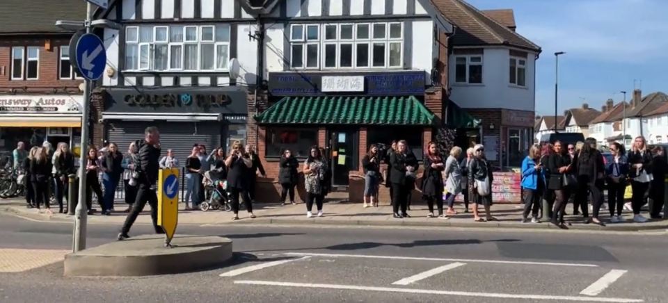 Fans have lined the streets to say their goodbyes to Tom