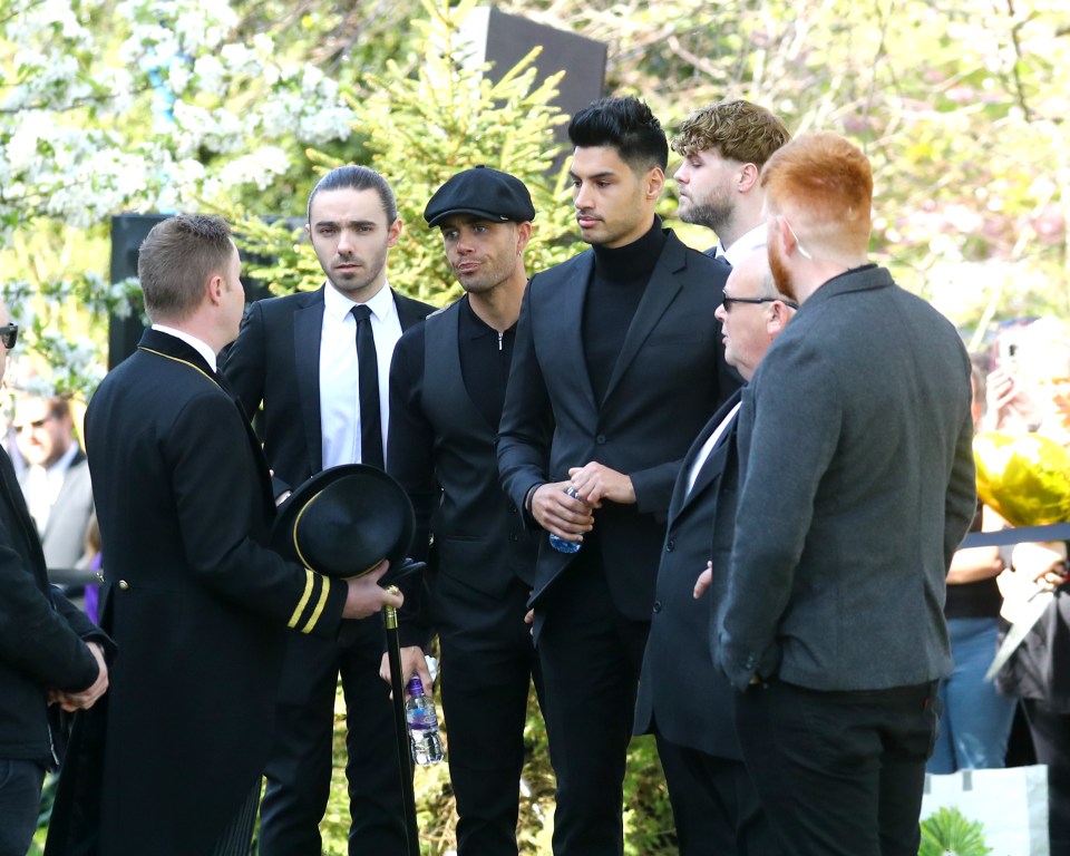 He was joined by bandmates Jay McGuiness, Siva Kaneswaran and Nathan Sykes