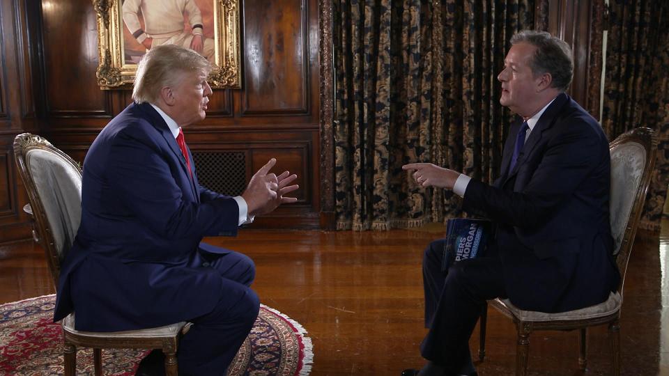 Trump stormed out of the interview as tensions rose between the pair