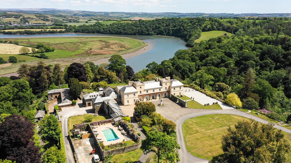 The Country Castle in Cornwall overlooks the River Tamar