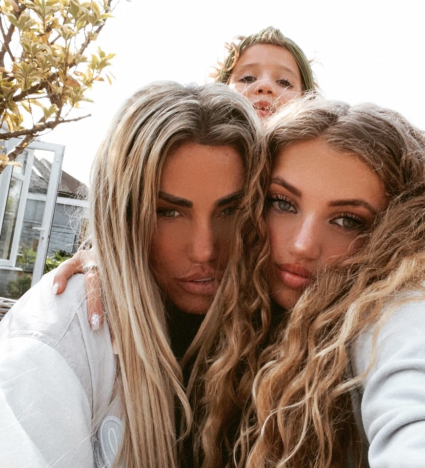 Katie with Bunny and her eldest daughter, Princess