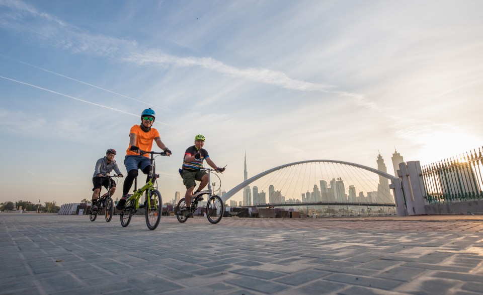 Dubai has lots of trails for cyclists