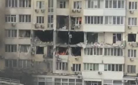 Vladimir Putin's latest missile strike hit two residential buildings