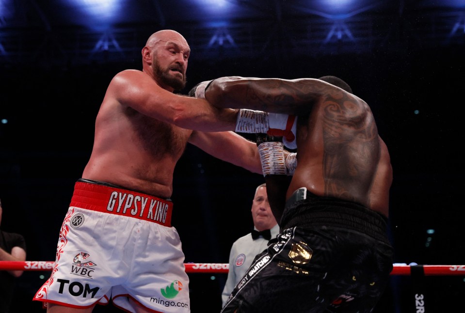 Tyson Fury was accused of pushing Dillian Whyte