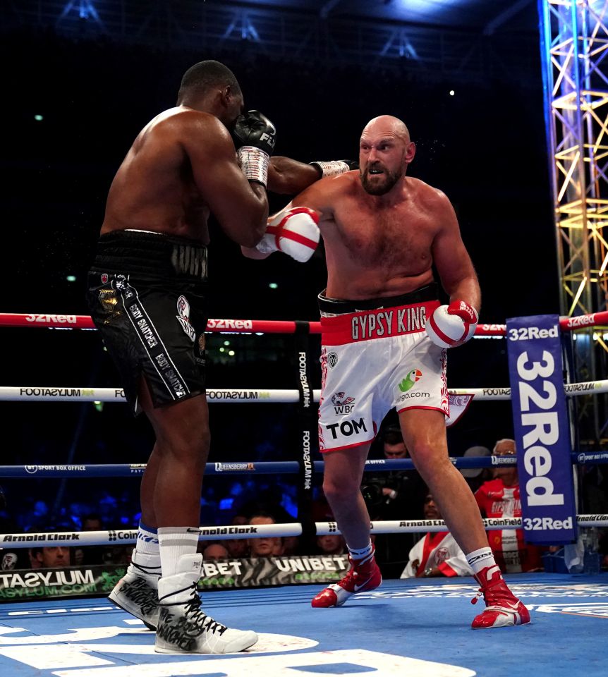 The father daughter duo watched Tyson fight against Dillian Whyte