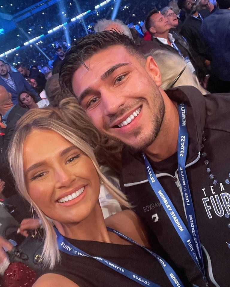 Molly-Mae was ringside for Tommy and Tyson's fights at Wembley