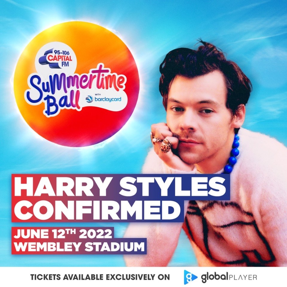 Harry will be performing at the festival this summer