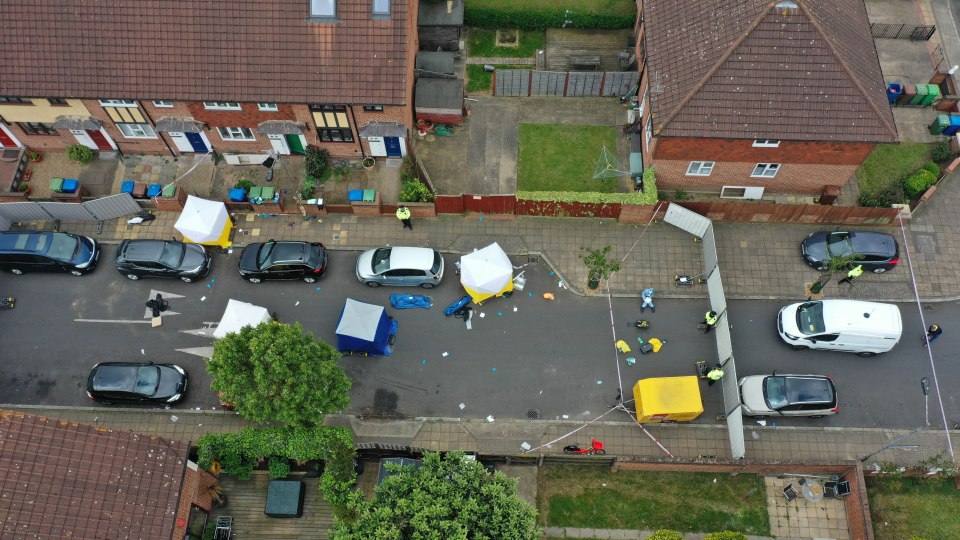 Forensic tents on the road