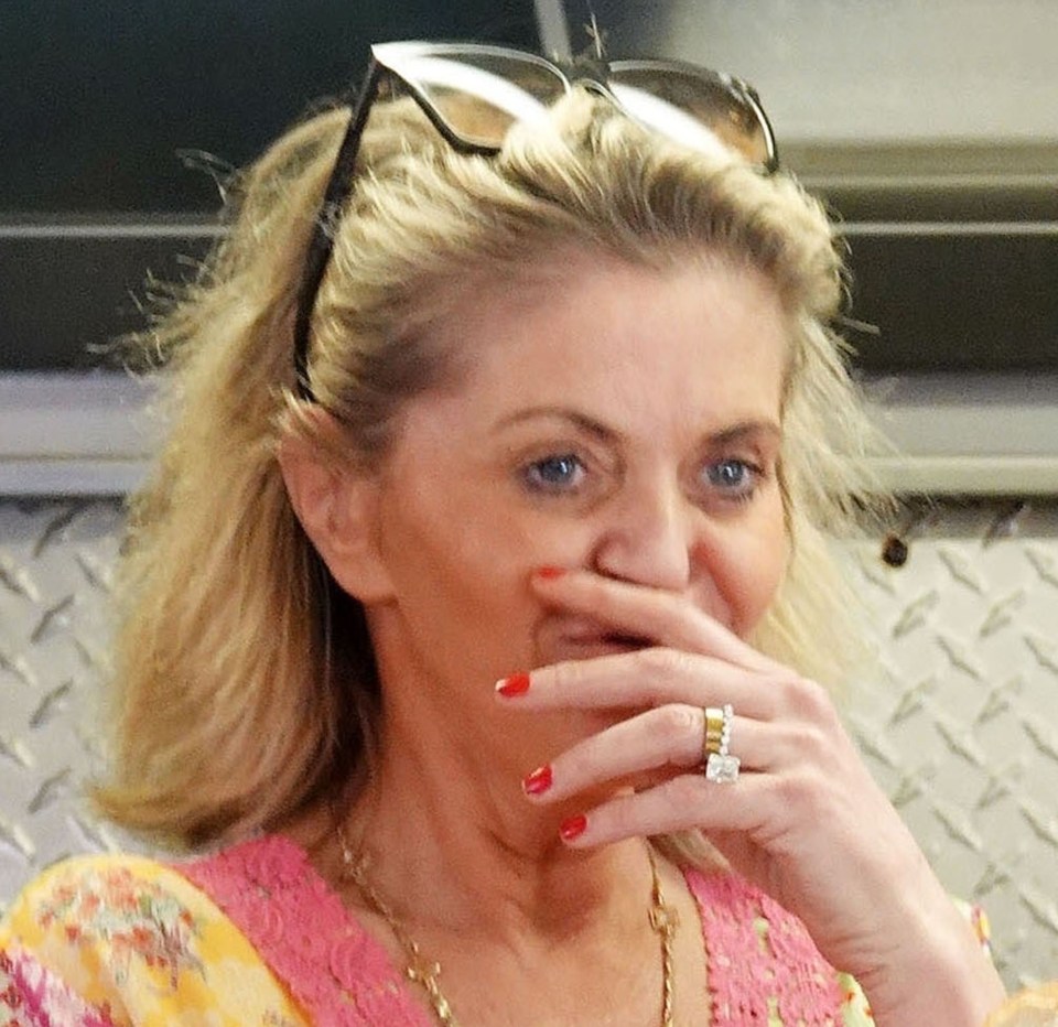 The Eastenders legend showed off her sparkly engagement ring