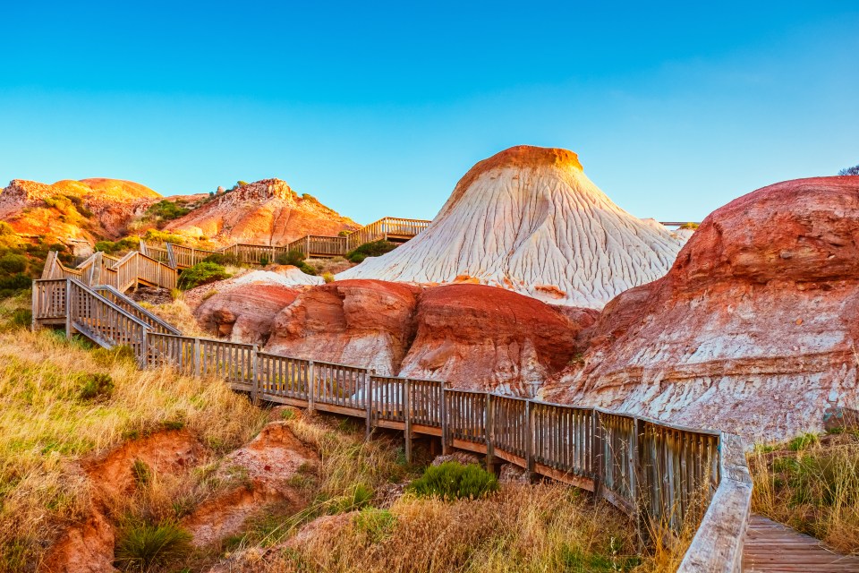 The stunning Hallett Cove Sugarloaf is near the south of the city