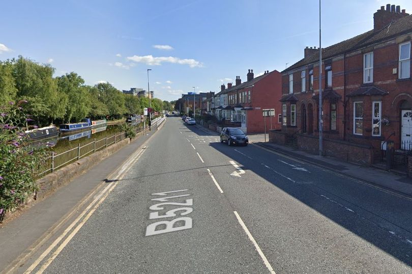 The child was seriously injured after being hit by a car in Eccles, Salford, on Tuesday afternoon