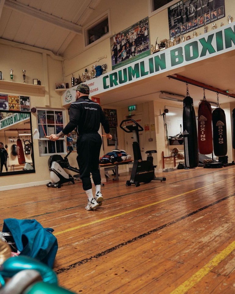 McGregor uses skipping to build up his length strength and fitness