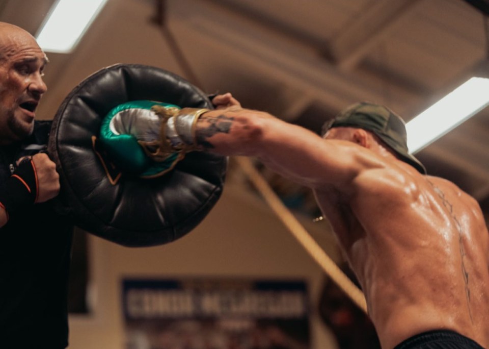 He is doing plenty of boxing training