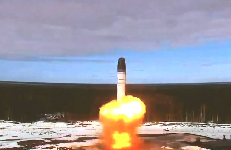 Russia test-fired its new Sarmat 2 nuclear missile recently