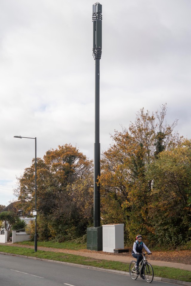 One mast has been installed in Castle Lane West, a heavily residential area