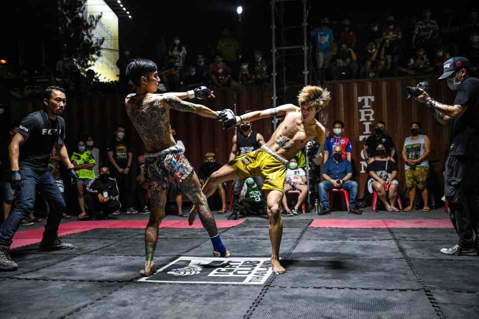 Fights take place in car parks and other hard-to-find locations in Bangkok