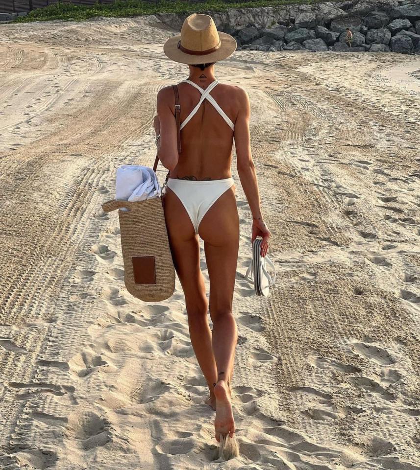 Martine McCutheon's fans thought this was her walking in the sand