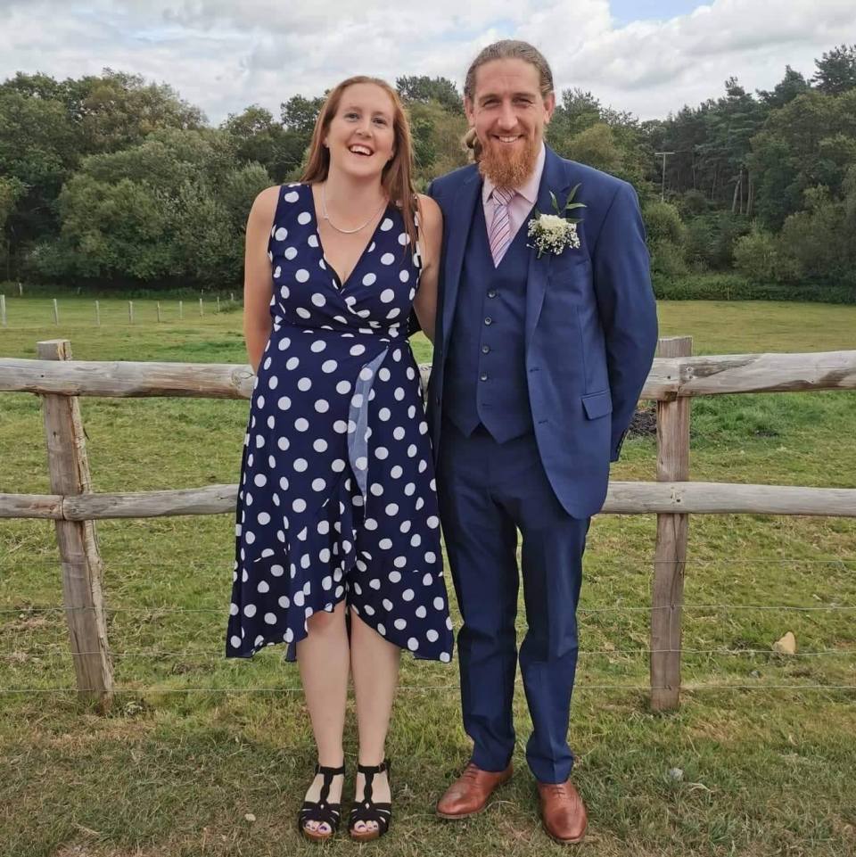 Accounts assistant Jessica Abrook, pictured with her partner, said it's 'extremely frustrating' that the council 'can't do their job'