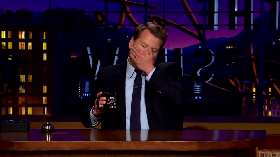 James Corden fought back tears as he quit The Late Late Show.