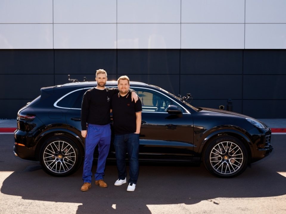 Porsche were keen to get Corden in their new Cayenne for Carpool karaoke