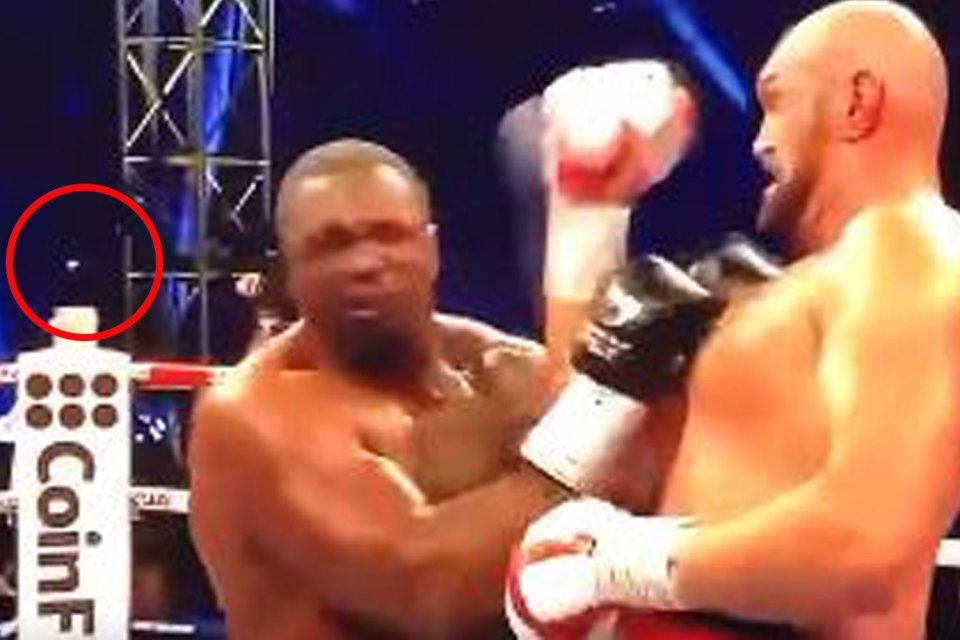 Tyson Fury appeared to send Dillian Whyte's tooth go flying with his brutal uppercut