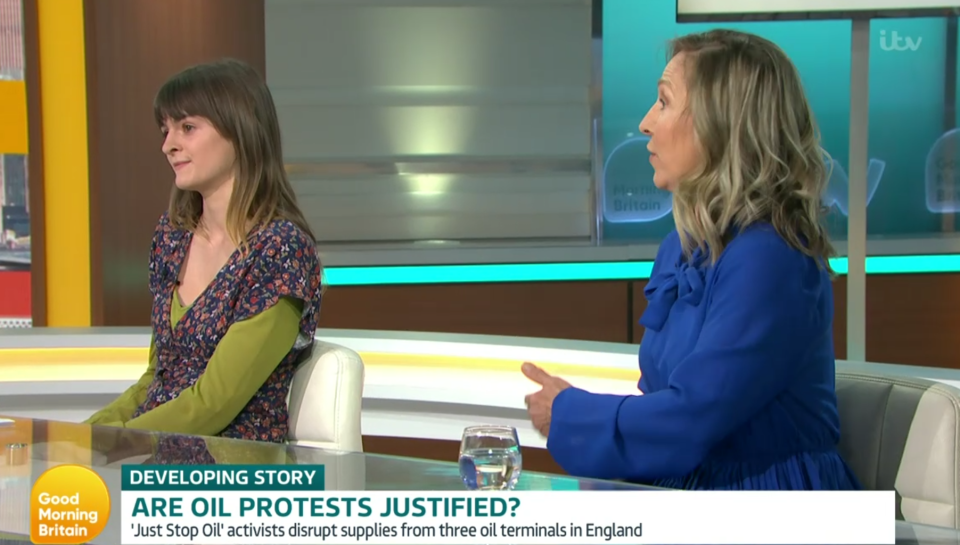 Miranda Wheelan went up against Lowri Turner in a debate about how to protest for climate change