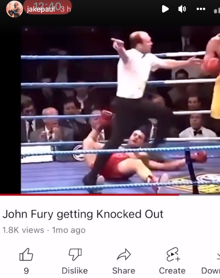 And he branded Fury a ‘s*** fighter in the clips