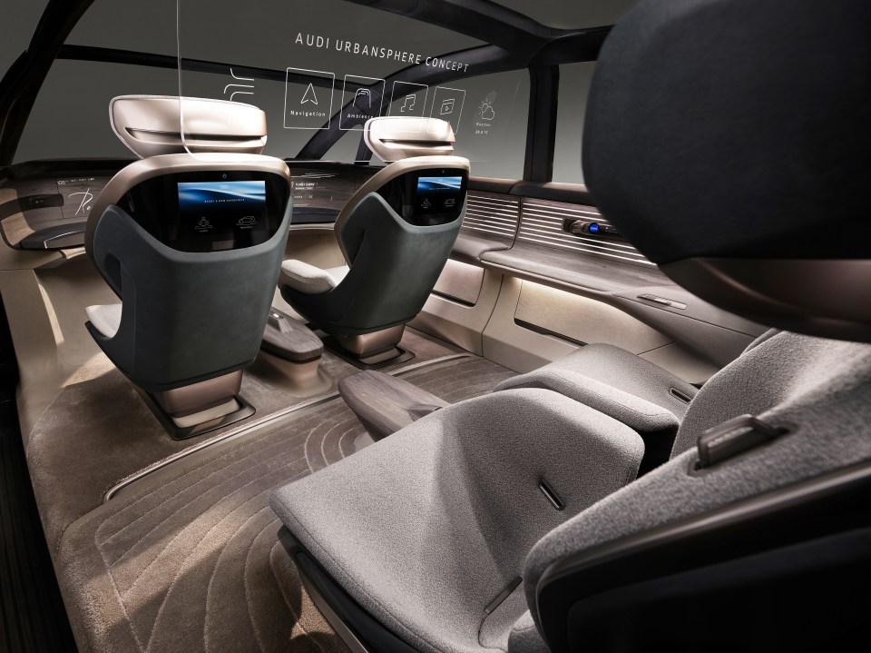 Each seat has it own 'sound zone' with headrest speakers and a control panel on the doors