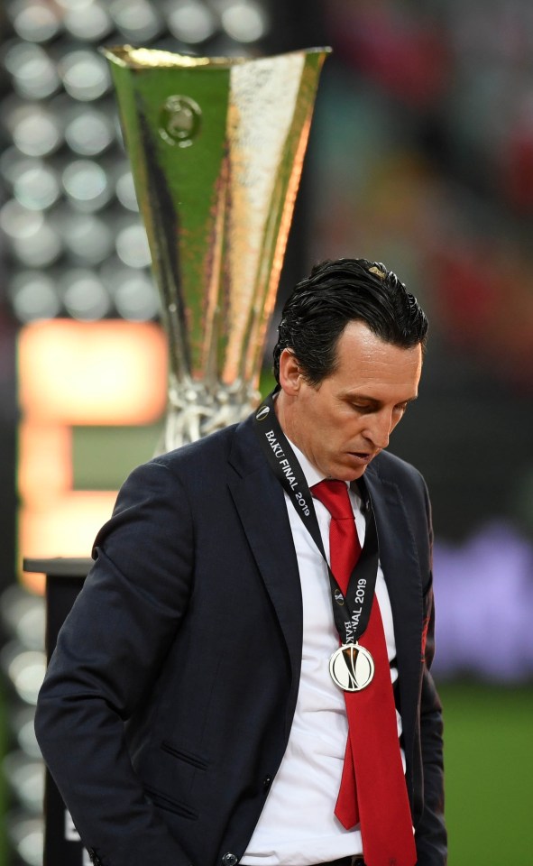 Emery lost the Europa League final with Arsenal