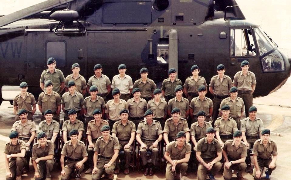 The marines were part of a group who defended The Falklands from the Argentine invasion