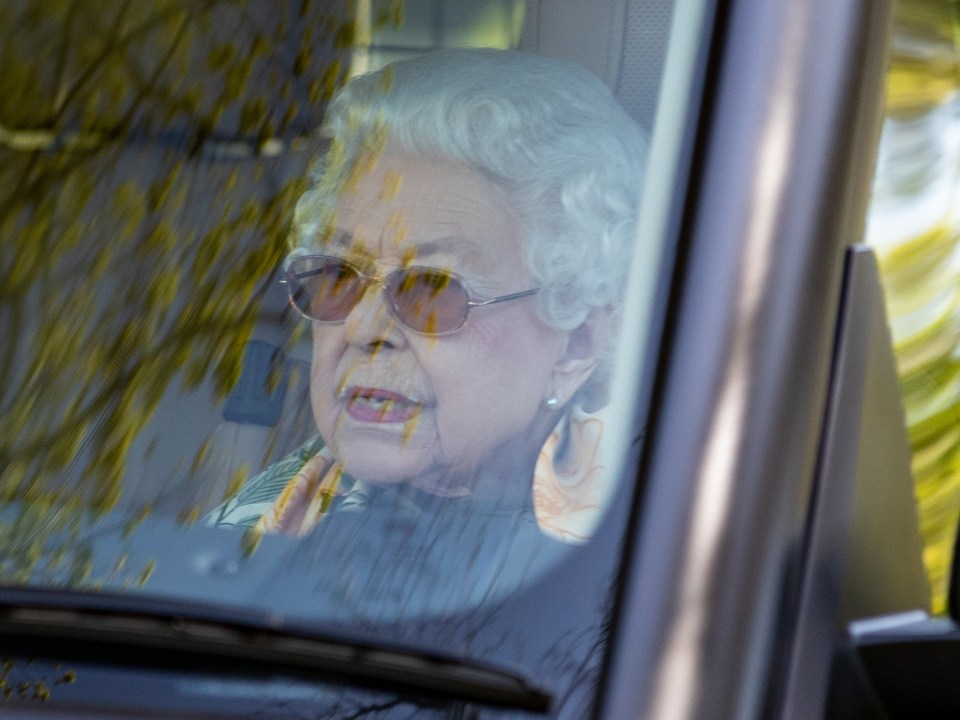 The Queen was seen out on a drive for her 96th birthday today