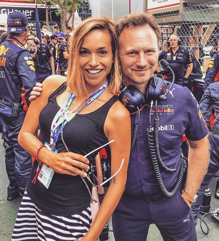 Schlager is Austria's most famous F1 TV presenter, here posing with Red Bull supremo Christian Horner