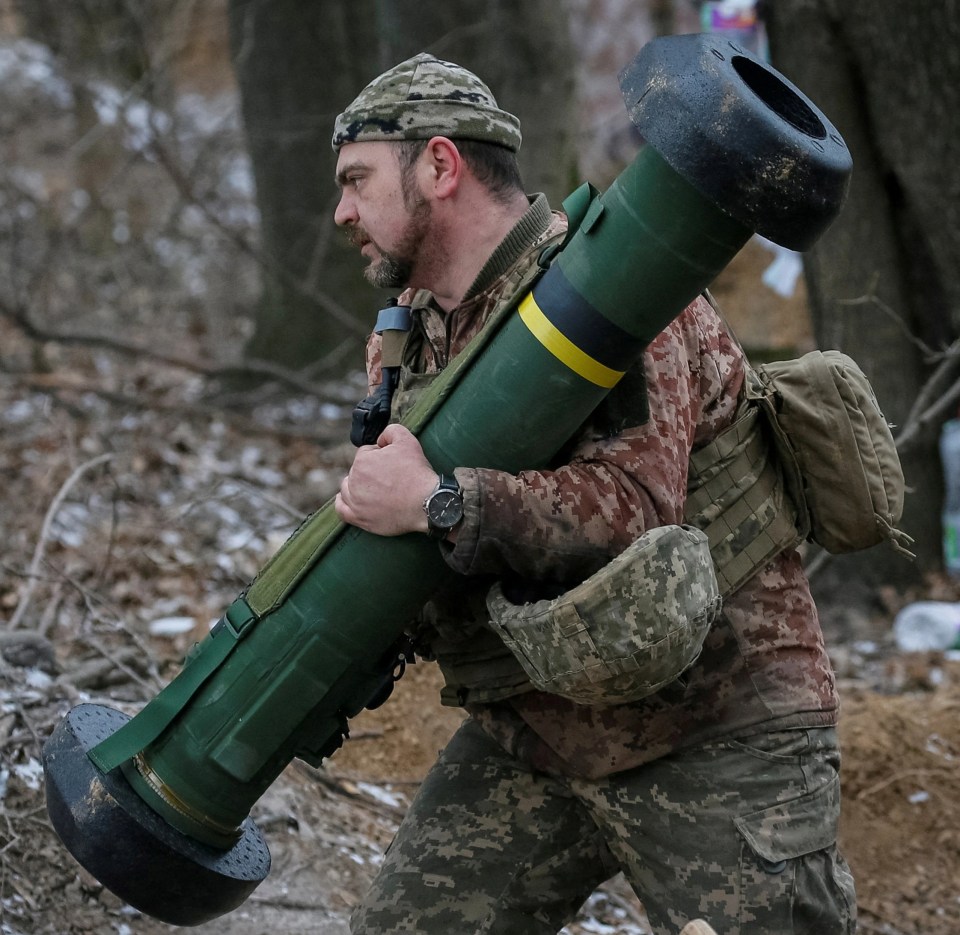 NATO has been supplying Ukraine with weapons such as the Javelin missile launcher