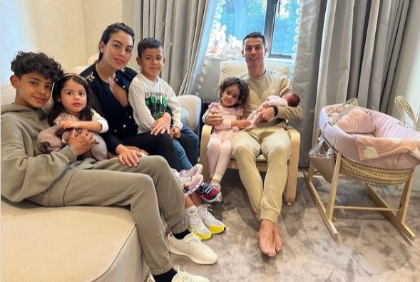 Cristiano Ronaldo, girlfriend Georgina Rodriguez and their five children, including their newly-born daughter, are finally all at home following the tragedy