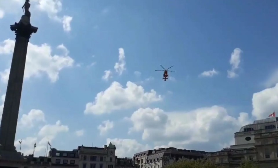 Police responded to reports of a man colliding with a motorbike before midday